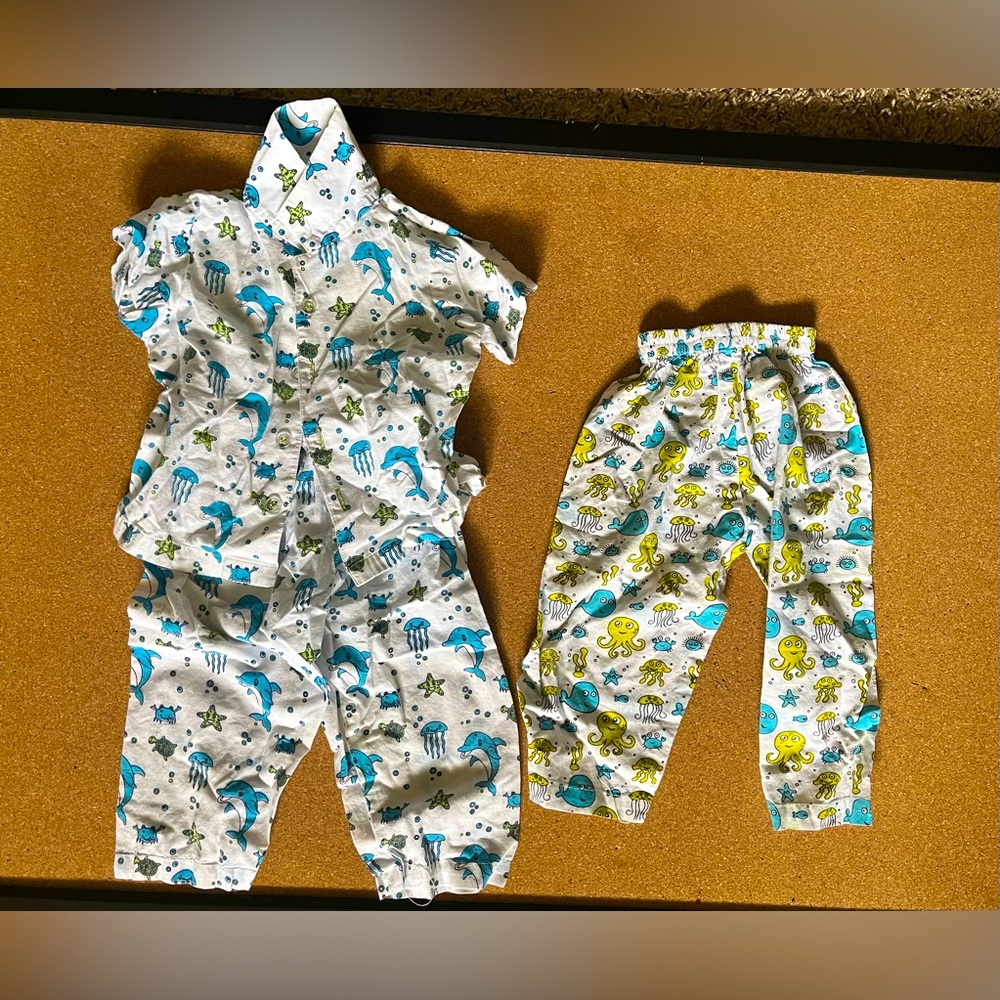 Little Stars Kids Sea Creature Pajama Set (3)